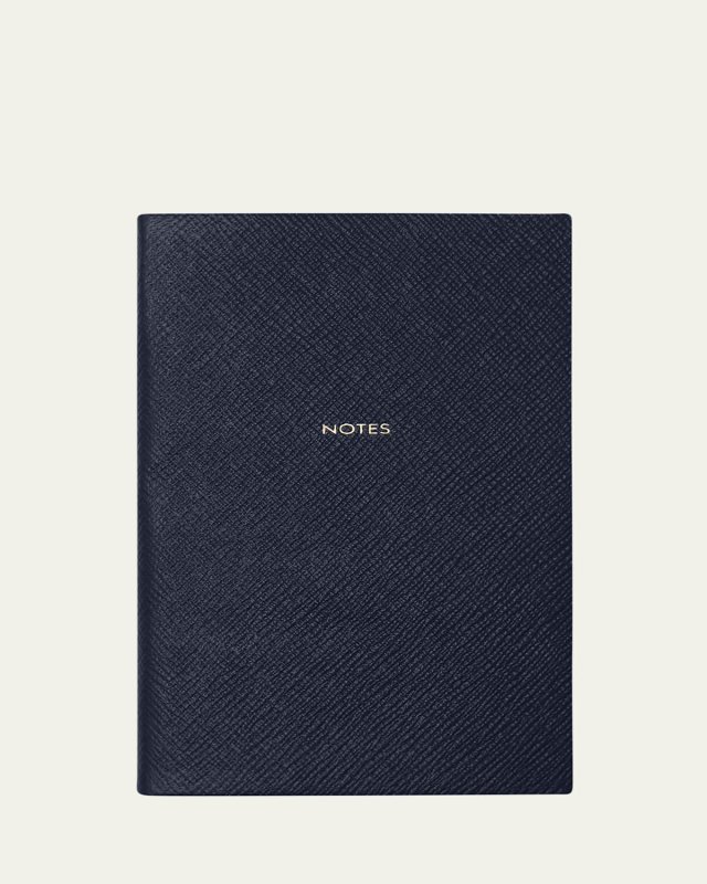 "Notes" Chelsea Panama Leather Notebook